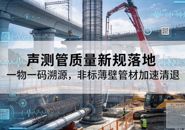 黄岛声测管质量新规落地，一物一码溯源，非标薄壁管材加速清退